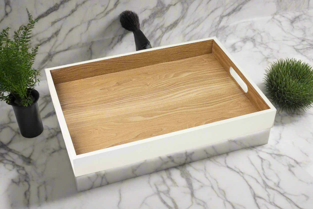 ASH WOOD: TRAY WITH HANDLES