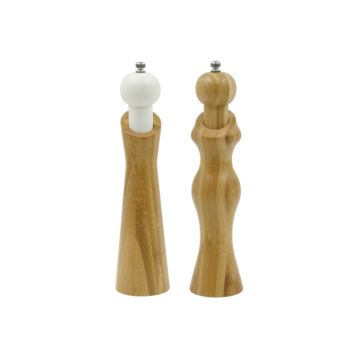 Bamboo Mr. & Ms. SALT & PEPPER MILLS