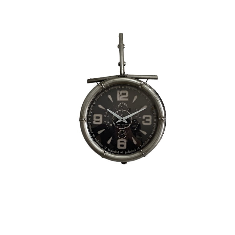 Wall clock - Metal Medium  Vintage Fighter Jet Wall Clock - Peterson Housewares & Artwares