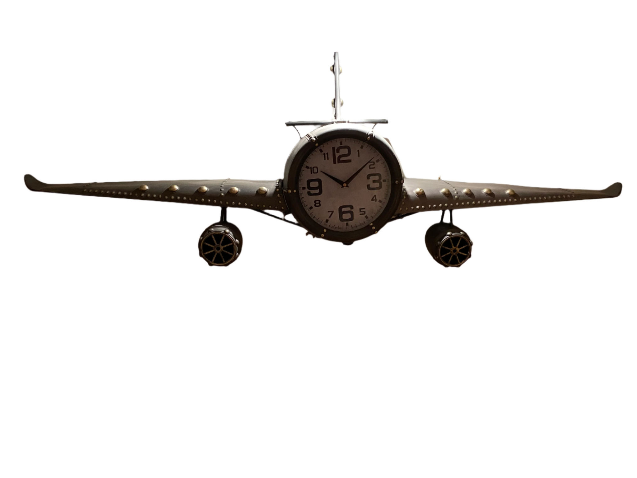 Wall clock - Metal Medium  Vintage Fighter Jet Wall Clock