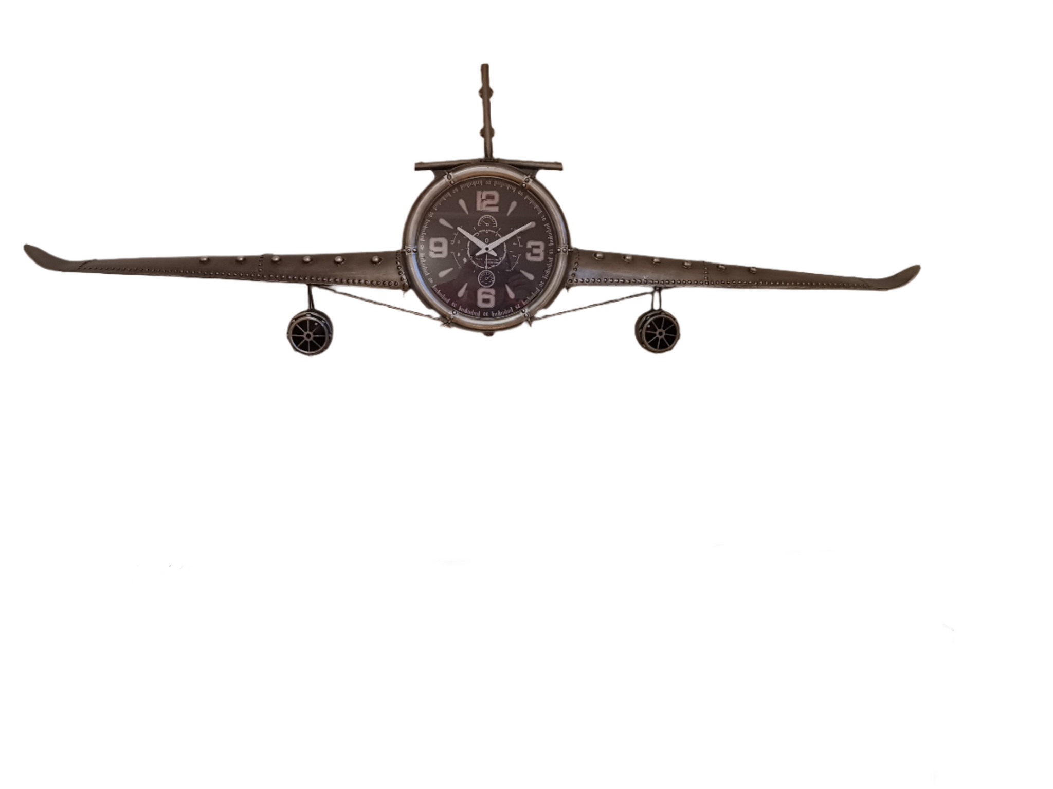 Wall clock - Metal Medium  Vintage Fighter Jet Wall Clock