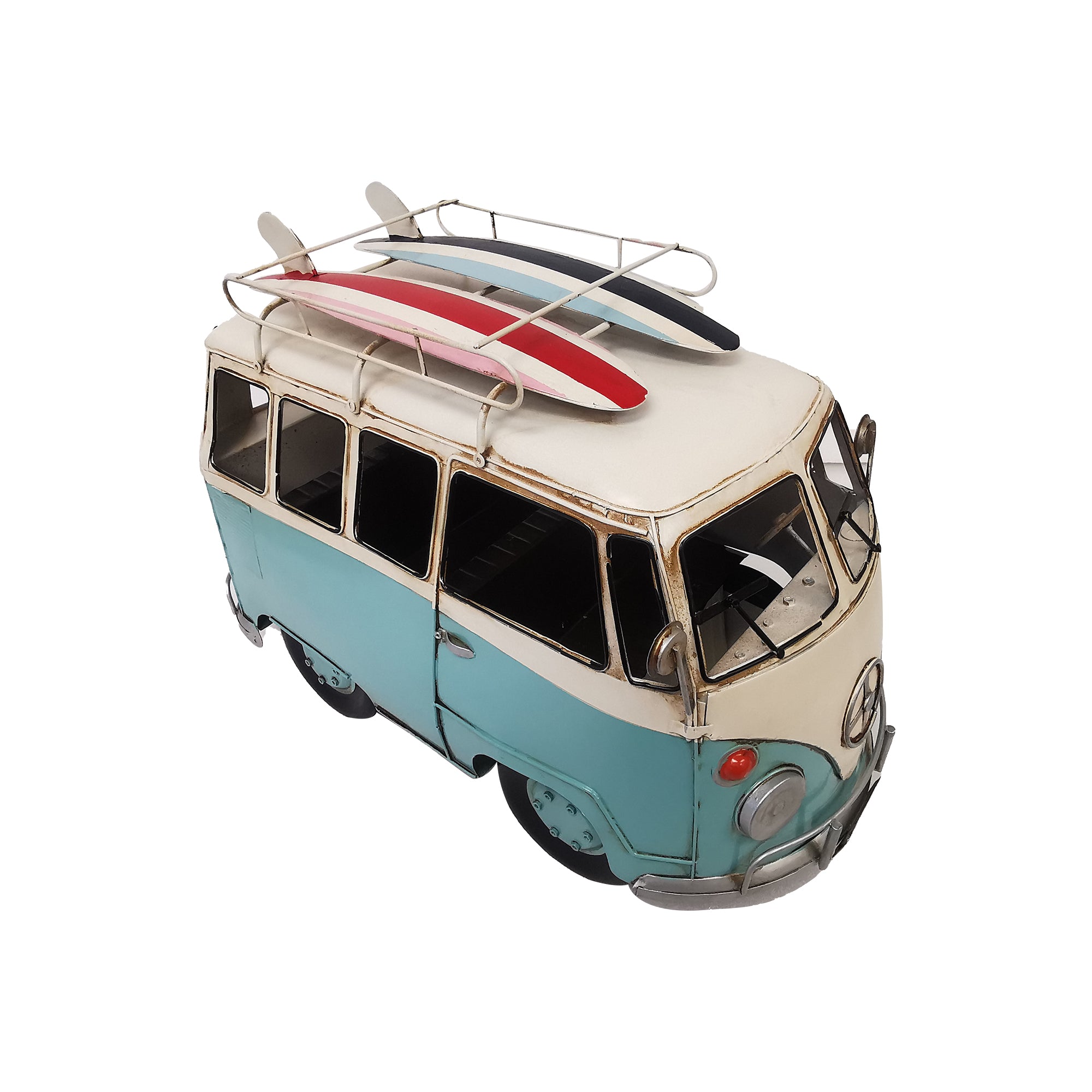 Oversized Vintage VW Bus Metal Model