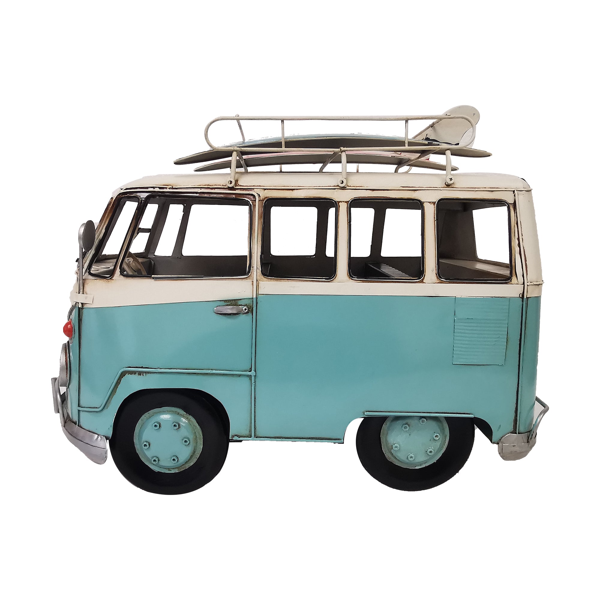 Oversized Vintage VW Bus Metal Model