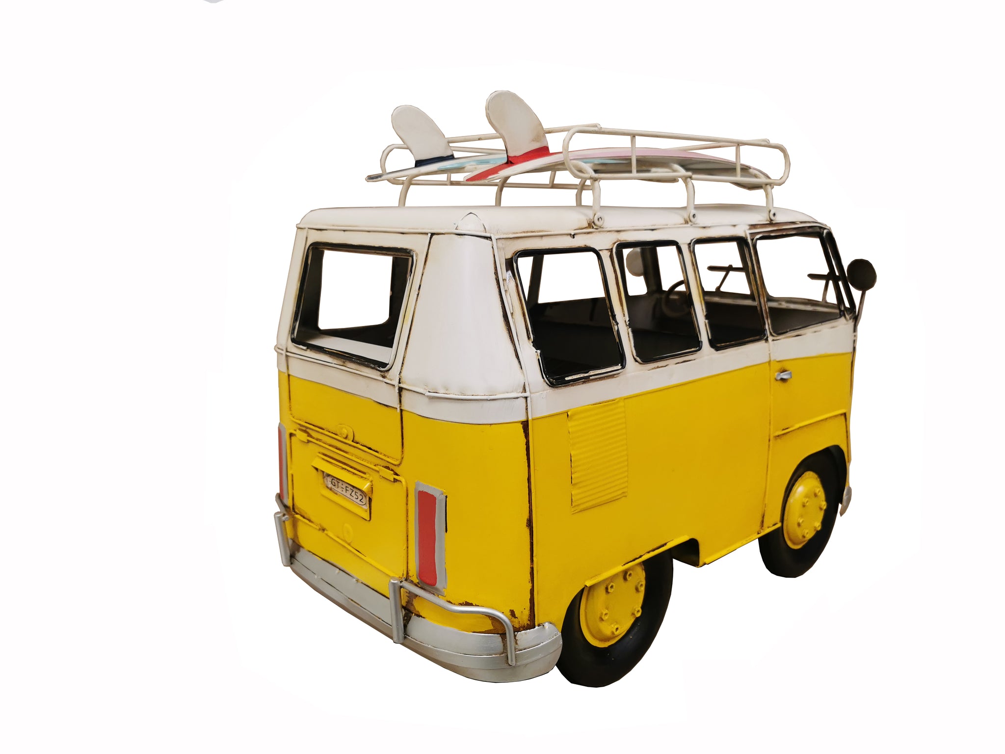 Oversized Vintage VW Bus Metal Model