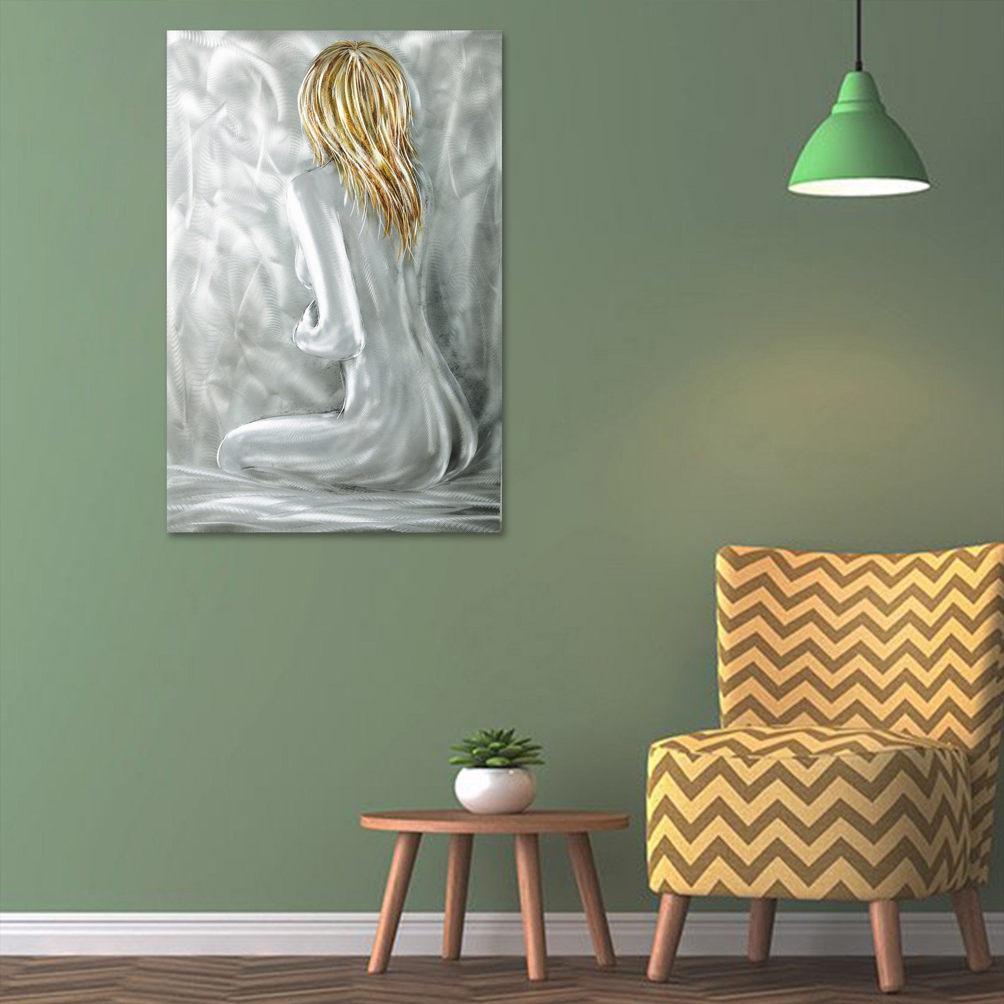 Lonely Girl Metal Wall Art - Peterson Housewares & Artwares