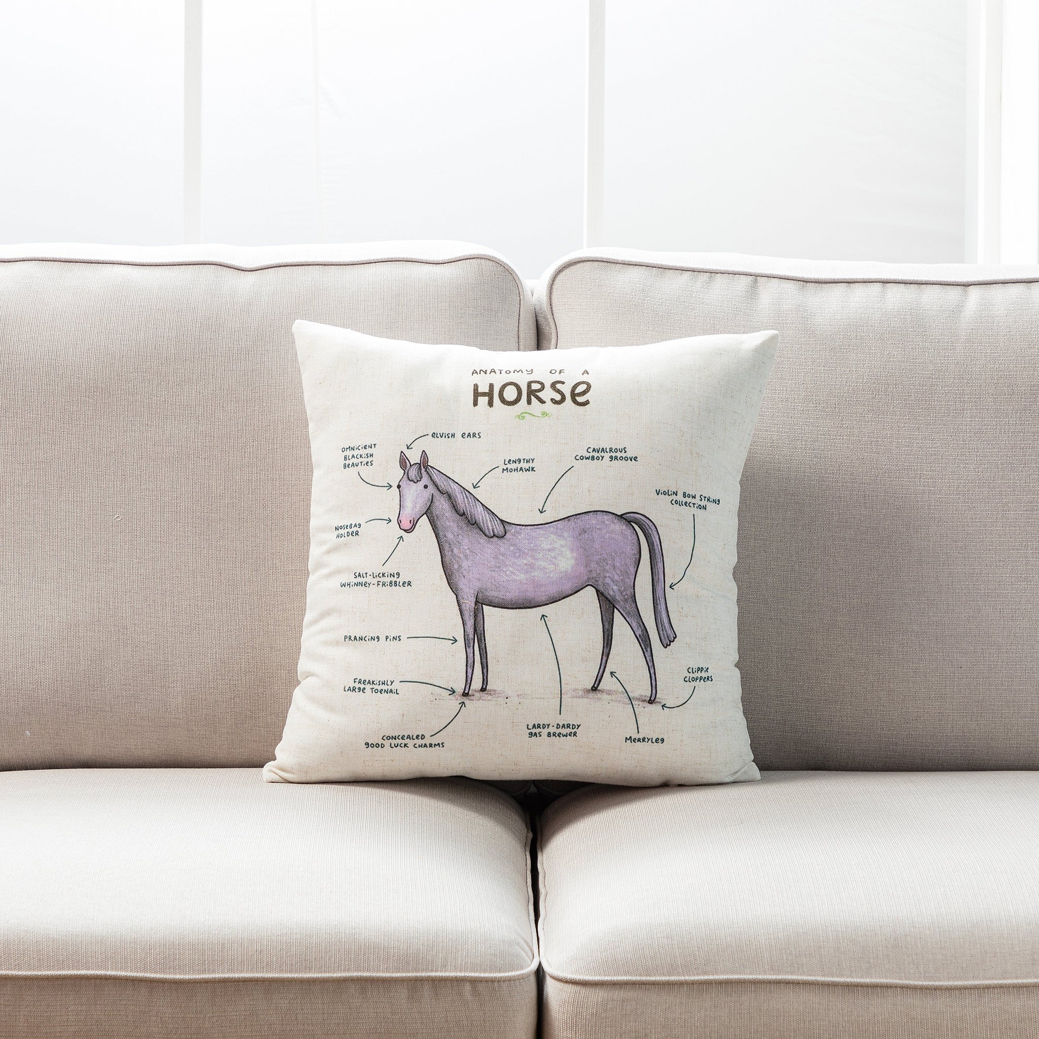 Farmhouse animals throw pillow - set of 2 - Peterson Housewares & Artwares