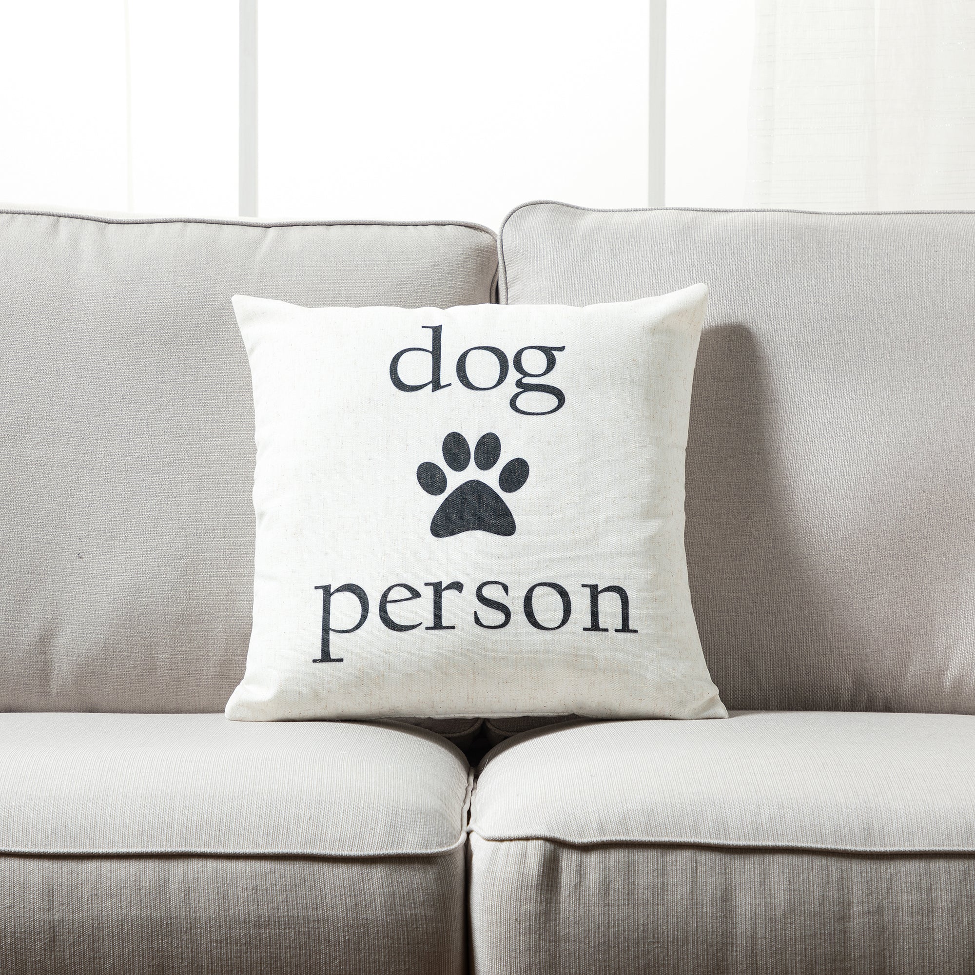 Home and Dog throw pillow - set of 2 - Peterson Housewares & Artwares